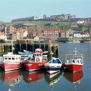 Whitby harbour, Yorkshire, England, United Kingdom, Europe