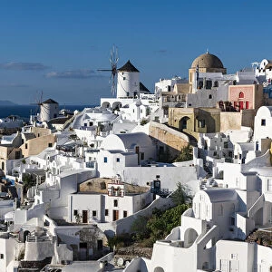Whitewashed architecture, Oia, Santorini, Cyclades, Greek Islands, Greece, Europe