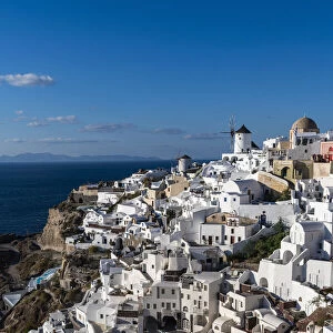 Whitewashed architecture, Oia, Santorini, Cyclades, Greek Islands, Greece, Europe