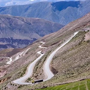 Winding road, Pumamarca region, Argentina, South America