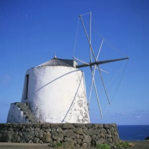 Windmill on the island of Corvo