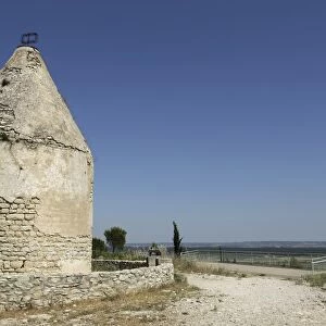Windmill on the Roc de Gachone, overlooking the Vaunage plain close to Calvisson