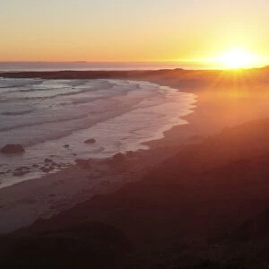 Witsand Beach at sunset, near Kommetjie, Cape Town, South Africa, Africa