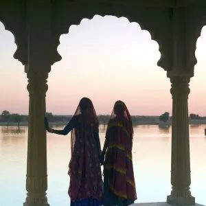 Women In Traditional Dress, Jaisalmer, Western Rajasthan, India