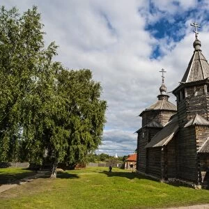 Wooden church in the Museum of Wooden Architecture, Suzdal, Golden Ring, Russia, Europe