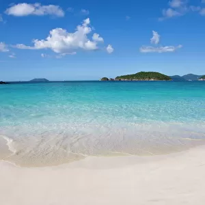 The world famous beach at Trunk Bay, St. John, U. S. Virgin Islands, West Indies