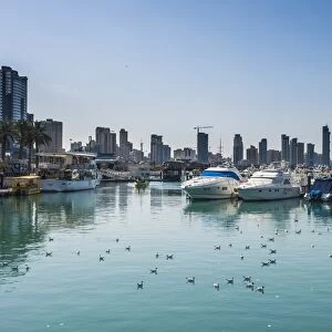 Yacht harbour on Marina Mall, Kuwait City, Kuwait, Middle East