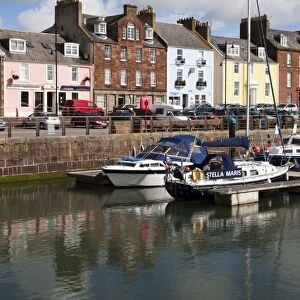 Yachts in the Harbour at Arbroath, Angus, Scotland, United Kingdom, Europe