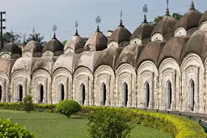 Hedge Prints: Some of the 108 Shiva temples, built in concentric circles in 1809 by Maharaja Teja Chandra Bahadhur