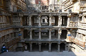 Sari Prints: The 11th century Rani ki Vav (Queens Stepwell), built for Udayamati of Chaulukya