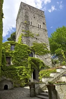 Images Dated 29th April 2010: The 11th Century Tower in Villa Rufolo Gardens, Ravello, Amalfi Coast, UNESCO World Heritage Site