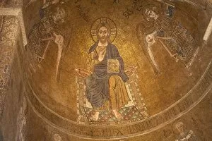 Images Dated 6th April 2010: A 12th century Byzantine mosaic of Jesus Christ, Cathedral of Santa Maria Assunta