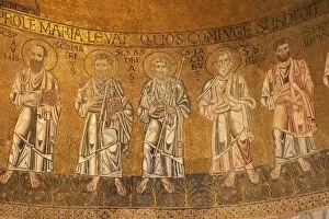 Images Dated 6th April 2010: Detail of 13th century apse Byzantine mosaics, Cathedral of Santa Maria Assunta