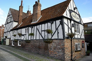 Eating And Drinking Prints: The 13th century half-timbered Red Lion public house