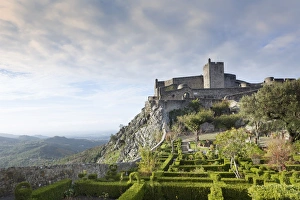 Marvao Prints: The 13th century medieval castle and gardens in Marvao, built by King Dinis, Marvao