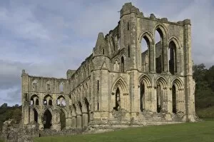 Images Dated 27th September 2009: The 13th century Rievaulx Abbey, North Yorkshire, England, United Kingdom, Europe