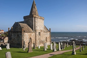 14th Century Gallery: The 14th century St. Monans Church, St. Monan, East Coast, Fife, Scotland, United Kingdom, Europe