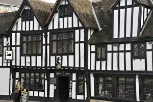 York Prints: The 15th century half-timbered Black Swan Public house