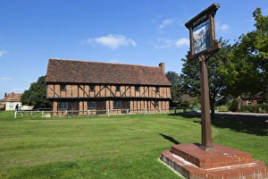 Tudor Prints: The 15th century Moot Hall, Elstow, Bedfordshire, England, United Kingdom, Europe