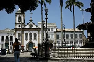 The 16 do novembro Square in the Pelourinho district, Salvador de Bahia