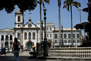 Images Dated 13th March 2009: The 16 do novembro Square in the Pelourinho district, Salvador de Bahia