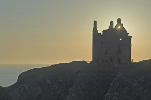 Dumfries Galloway Prints: The 16th century clifftop Dunskey Castle