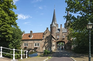 Traditionally Dutch Prints: The 16th century East Port Gate, Delft, Holland, Europe