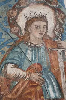 Valladolid Prints: A 16th century fresco, Church of San Bernadino de Siena and Convent of Sisal