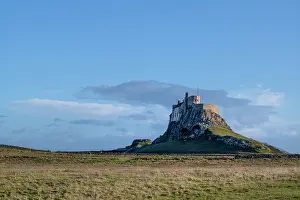 Hilltop Prints: The 16th century Lindisfarne Castle on a hillock overlooking the island of Lindisfarne