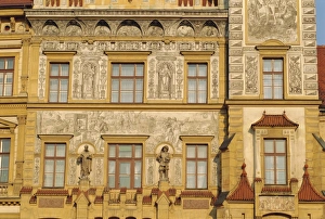 South Bohemia Prints: 16th century Town Hall, Prachatice, South Bohemia, Czech Republic, Europe