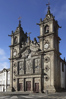 Minho Prints: The 17th century Igreja de Santa Cruz (Holy Cross Church), Braga, Minho, Portugal, Europe