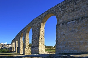 Aqueduct Prints: The 18th century Aqueduct, Larnaka, Cyprus, Eastern Mediterranean Sea, Europe