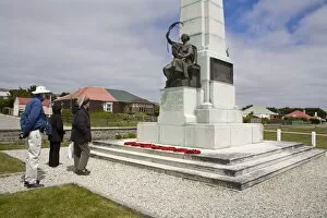 Images Dated 16th December 2009: 1914 Battle of the Falklands Memorial in Port Stanley, Falkland Islands (Islas Malvinas)