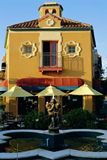 Restaurant Prints: 1920s Spanish style architecture in downtown Sarasota