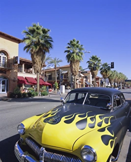 Main Street Prints: 1950s car on Main Street