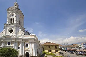 Cuenca Prints: The 19th century Church of San Francisco on Plaza San Francisco in this attractive colonial capital