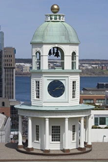 Halifax Prints: 19th century clock tower, one of the citys landmarks, Halifax, Nova Scotia