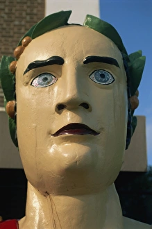 Charleston Prints: A 19th century figurehead in the city Marina, Charleston, South Carolina