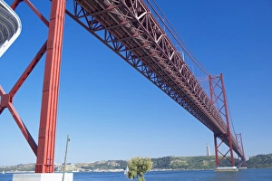 Tagus River Prints: 25th April bridge over the Tagus river