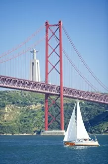 Suspension Collection: 25th April bridge over the Tagus river and the Christ