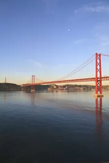 Images Dated 1st June 2010: The 25th April Bridge over the Tagus River, Lisbon, Portugal, Europe