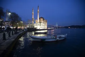 Board Walk Prints: 40. 57. 11. Mosque and Boats