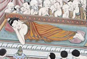 Seoul Prints: After 45 years of teaching the Dharma, the Buddha passed into Parinirvana