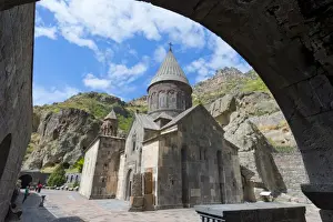Armenian Culture Prints: The 4th century Geghard Monastery, UNESCO World Heritage Site, Kotayk Province, Yerevan