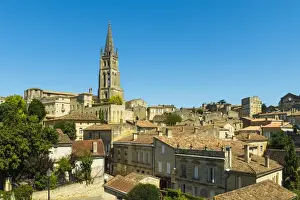 The 53 metre bell tower of the 13th century church in this historic town and famous