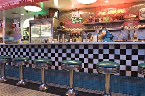 Images Dated 15th July 2008: The 66 Diner along historic Route 66, Albuquerque, New Mexico, United States of America
