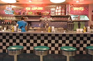 Images Dated 15th July 2008: The 66 Diner along historic Route 66, Albuquerque, New Mexico, United States of America