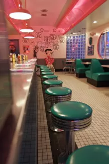 Images Dated 15th July 2008: The 66 Diner along historic Route 66, Albuquerque, New Mexico, United States of America