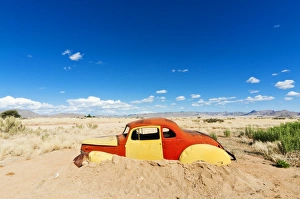 Wreck Prints: Abandoned car, Solitaire Village