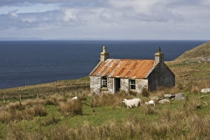 Live Stock Prints: Abandoned croft, Wester Ross, Highlands, Scotland, United Kingdom, Europe